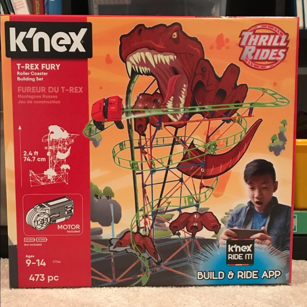 K’NEX T REX Fury Rollercoaster